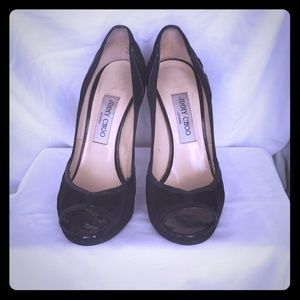 Satin peep toe Jimmy Choo